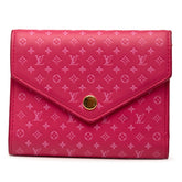 ルイ ヴィトン ナノグラム ポルトフォイユ ヴィクトリーヌ 二つ折り財布 M82234 ローズ カーフレザー レディース LOUIS VUITTON 【中古】